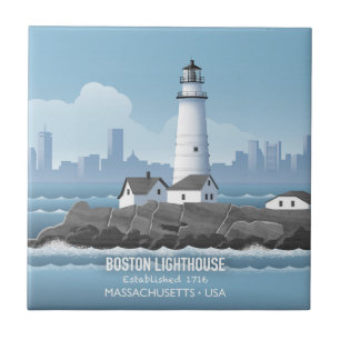 Boston Lighthouse Tile