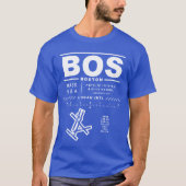 Boston Logan Int'l Airport BOS Tee Shirt (Front)