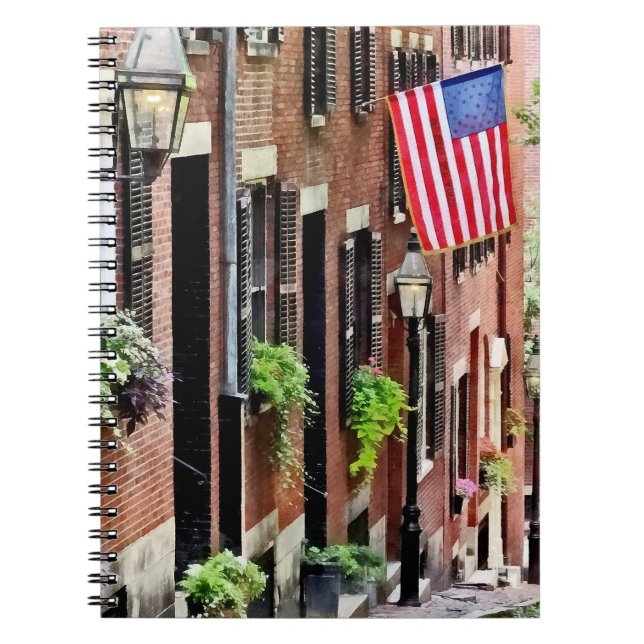 Boston MA - Acorn Street Notebook (Front)