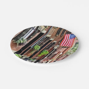 Boston MA - Acorn Street Paper Plate