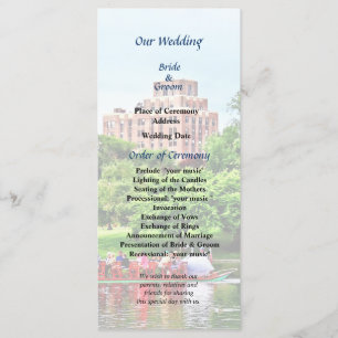 Boston MA Boston Public Garden Wedding Program Programme