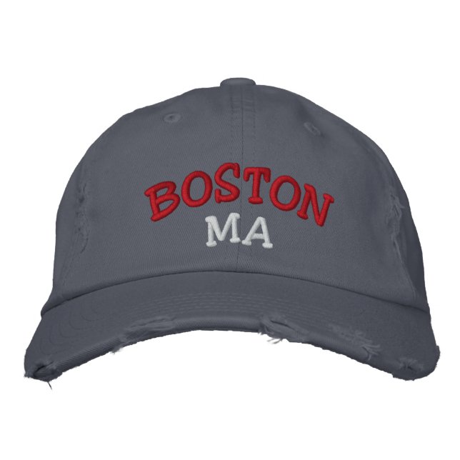 Boston, MA Embroidered Hat (Front)