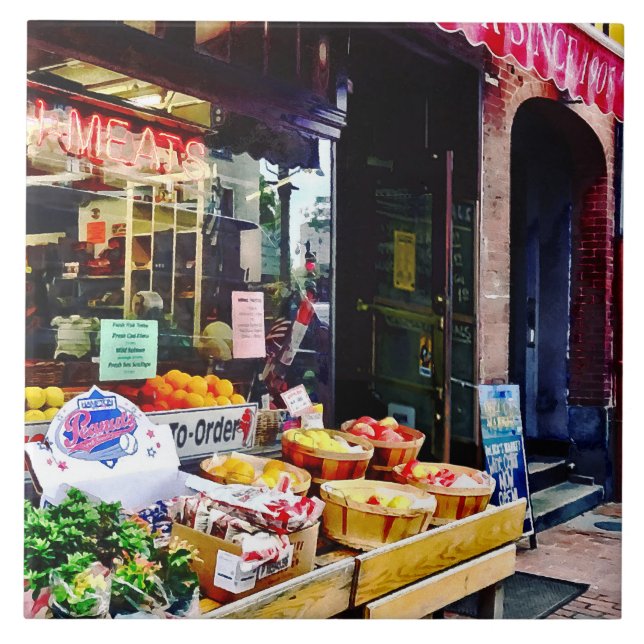 Boston MA - Fruit Stand Tile (Front)