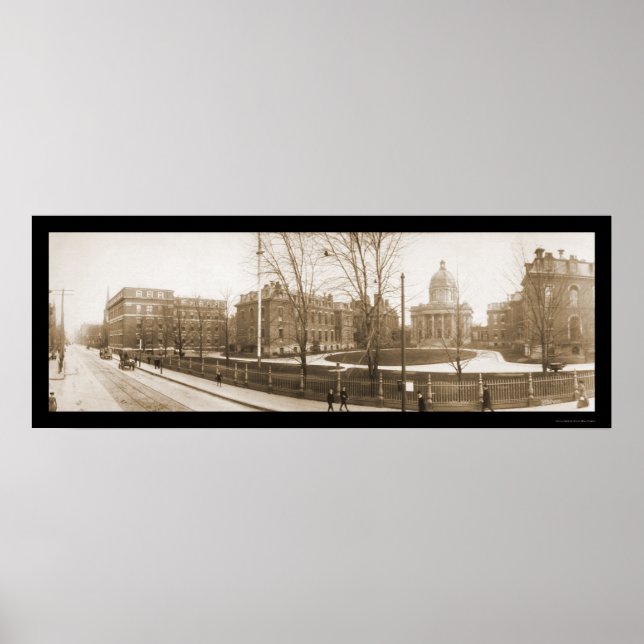 Boston, MA Hospital Photo 1903 Poster (Front)