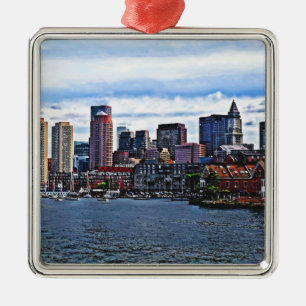 Boston MA - Inner Harbor Metal Tree Decoration