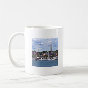 Boston MA - Marina With Bunker Hill Monument Coffee Mug