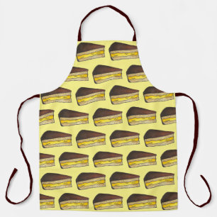 Boston MA Massachusetts Cream Pie Slice Cake Food Apron