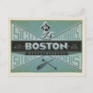 Boston, MA - Settled 1630 Postcard