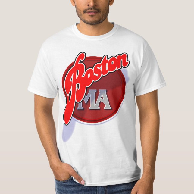 Boston MA swoop shirt (Front)