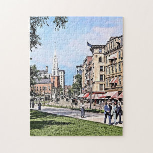 Boston MA - Tremont and Park Sts Bet 1890 and 1899 Jigsaw Puzzle