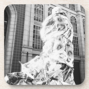 Boston, MA USA, Runner in Foil Boston Marathon Coaster