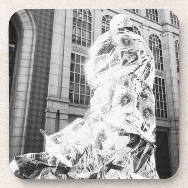 Boston, MA USA, Runner in Foil Boston Marathon Coaster (Front)