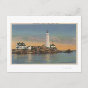 Boston, MABoston Lighthouse at Boston Harbour 2 Postcard