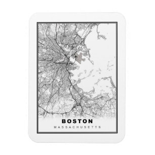 Boston Map Magnet