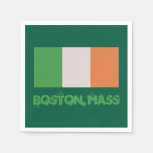 Boston, Mass Irish Pride, St. Patrick's Day Napkin
