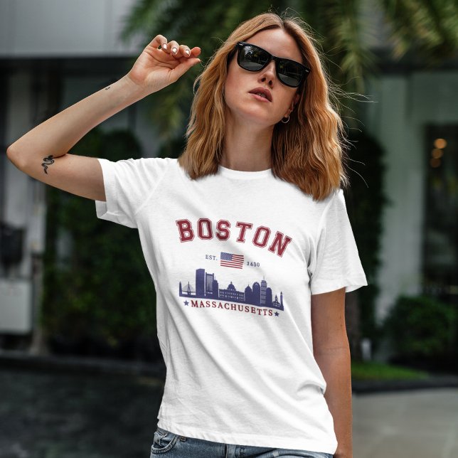 Boston Massachusetts. 1,630 Travel T-Shirt (Creator Uploaded)