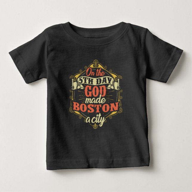 Boston Massachusetts Baby T-Shirt (Front)