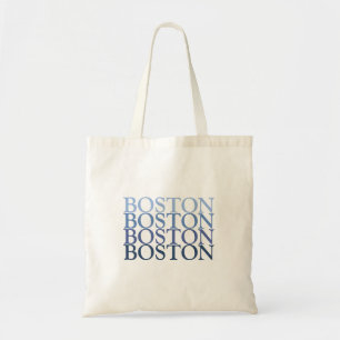 Boston Massachusetts, Blue and light Blue Tote Bag