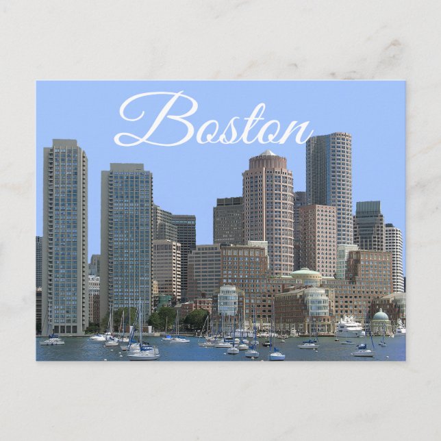 Boston, Massachusetts - Boston Harbour Post Card (Front)
