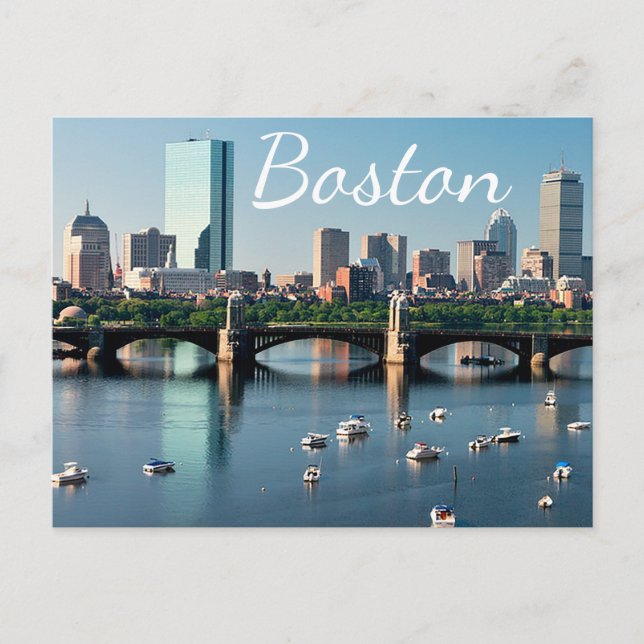 Boston, Massachusetts - Boston Harbour Post Card (Front)