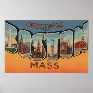 Boston, Massachusetts (Buildings) Poster