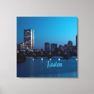 Boston Massachusetts City Skyline Canvas Print