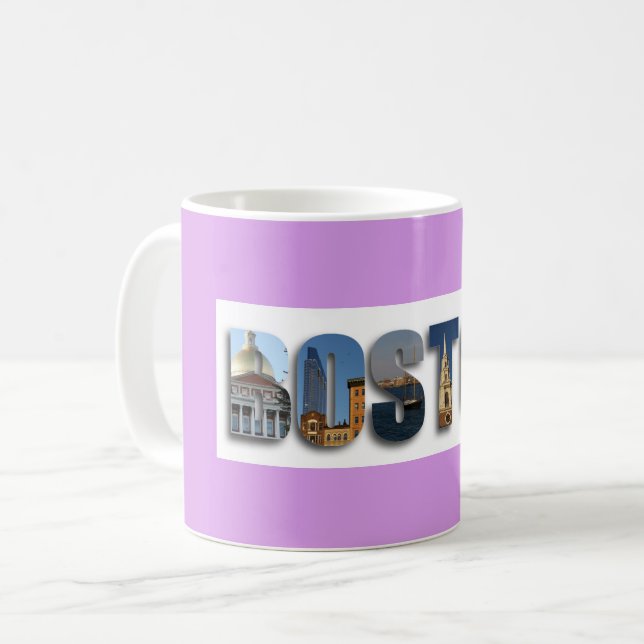 Boston Massachusetts City Travel Photos Coffee Mug (Front Left)