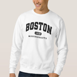 Boston Massachusetts Est 1630 College Style Sweatshirt