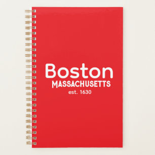 Boston, Massachusetts est. 1630 Planner 