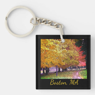 Boston, Massachusetts Fall Foliage  Key Ring