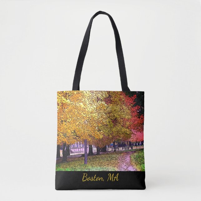 Boston, Massachusetts Fall Foliage  Tote Bag (Front)