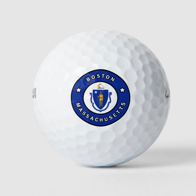 Boston Massachusetts Golf Balls (Front)