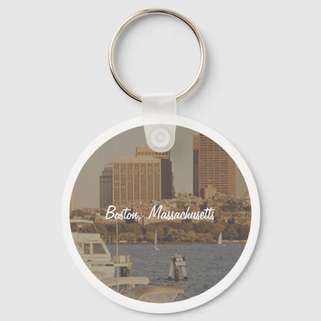 Boston, Massachusetts Key Ring (Front)