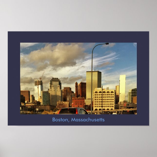 Boston Massachusetts Photo Poster (Front)