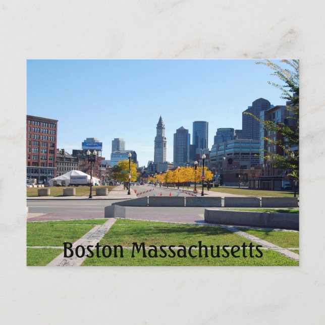 Boston Massachusetts Postcard (Front)