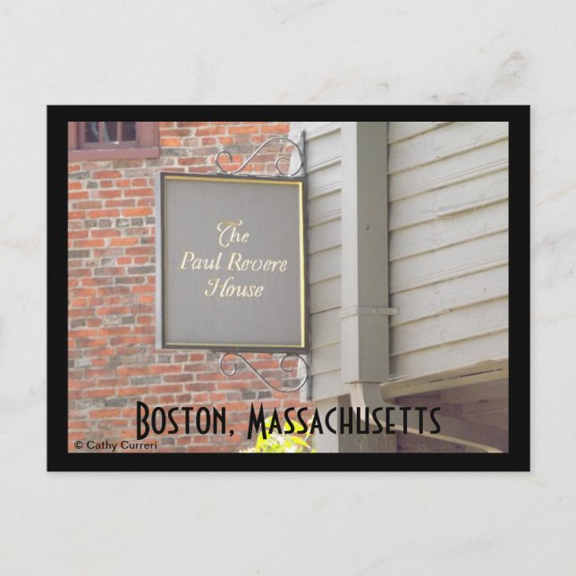 Boston, Massachusetts Postcard (Front)