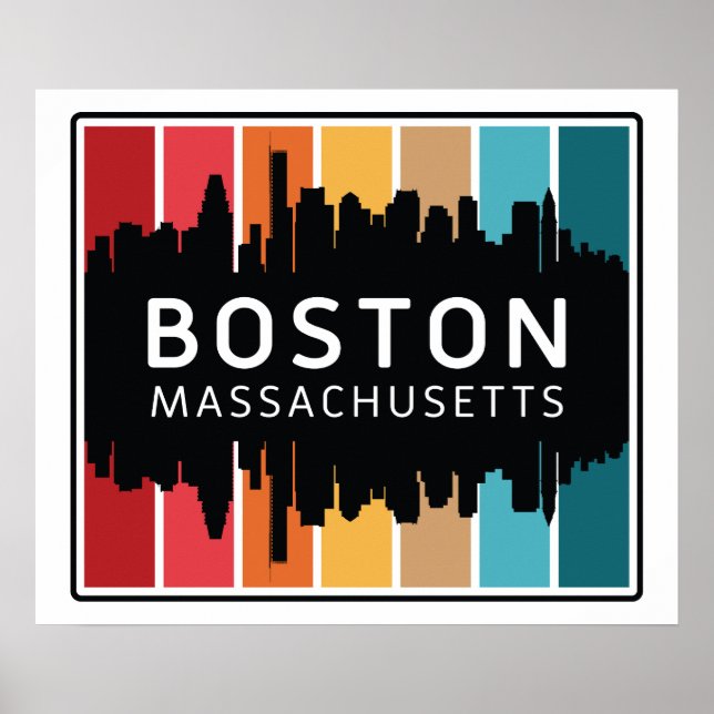 Boston Massachusetts Poster (Front)