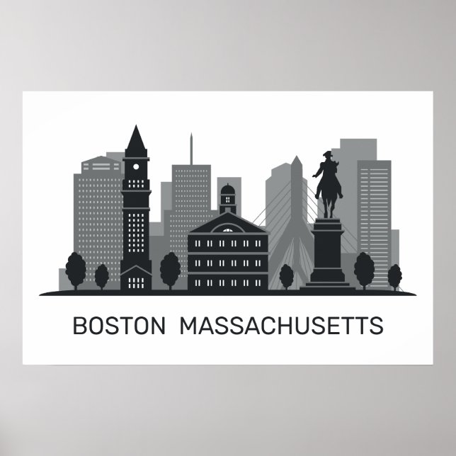 Boston Massachusetts Poster (Front)