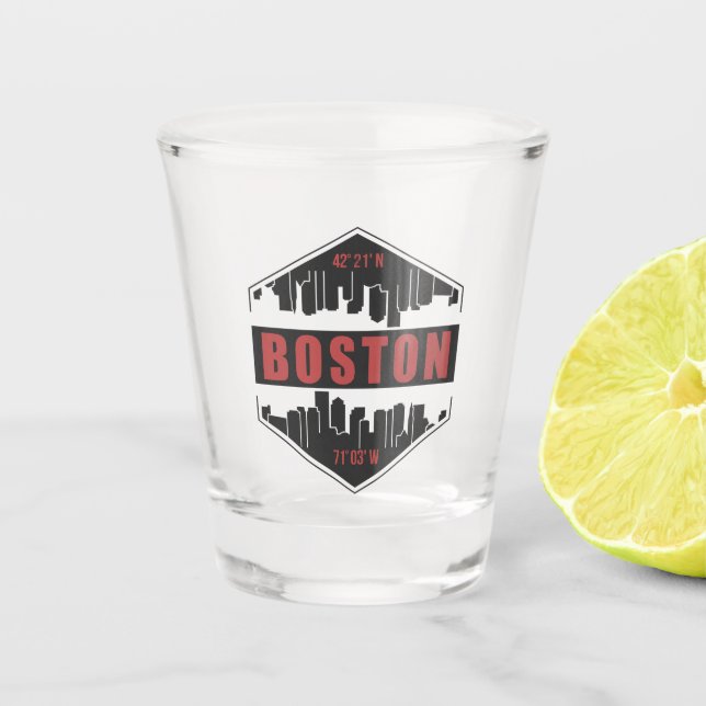 Boston Massachusetts Shot Glass (Front)