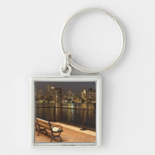 Boston, Massachusetts skyline 3 Key Ring
