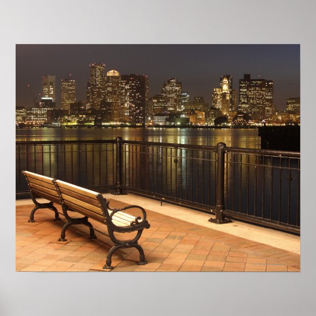 Boston, Massachusetts skyline 3 Poster (Front)