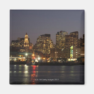 Boston, Massachusetts skyline 4 Magnet