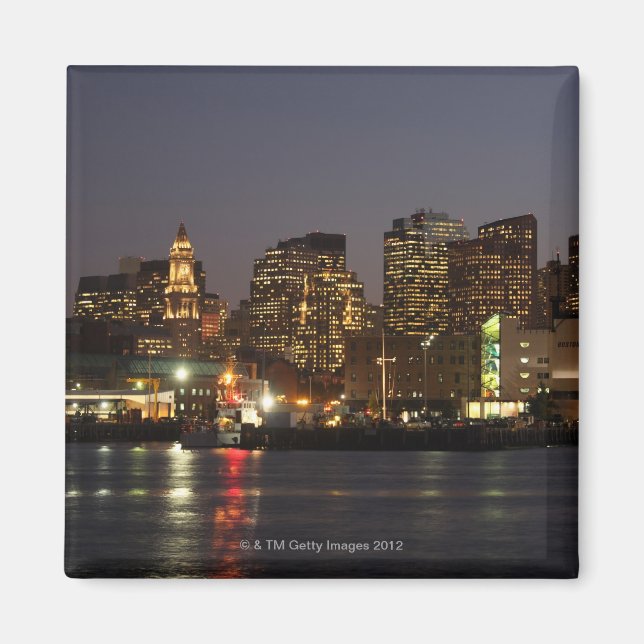 Boston, Massachusetts skyline 4 Magnet (Front)