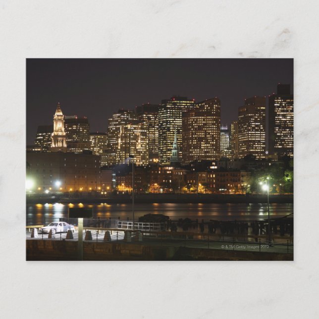 Boston, Massachusetts skyline 6 Postcard (Front)