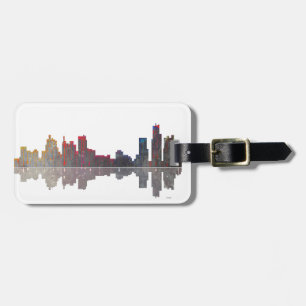 Boston Massachusetts Skyline Luggage Tag