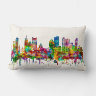 Boston Massachusetts Skyline Lumbar Cushion