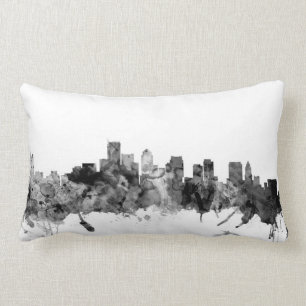 Boston Massachusetts Skyline Lumbar Cushion