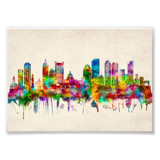 Boston Massachusetts Skyline Photo Print (Front)