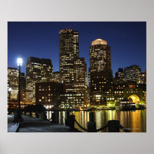 Boston, Massachusetts skyline Poster