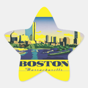 Boston, Massachusetts Star Sticker